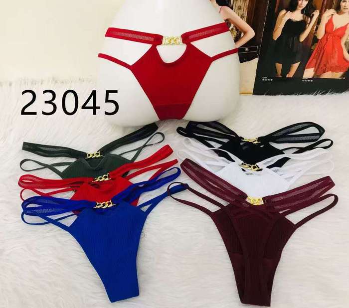 Women's Lace Thong Strappy Underwear Panties Pack of 6