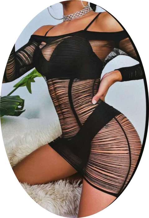 Women Sexy Fishnet Body Stocking  Lingerie Set