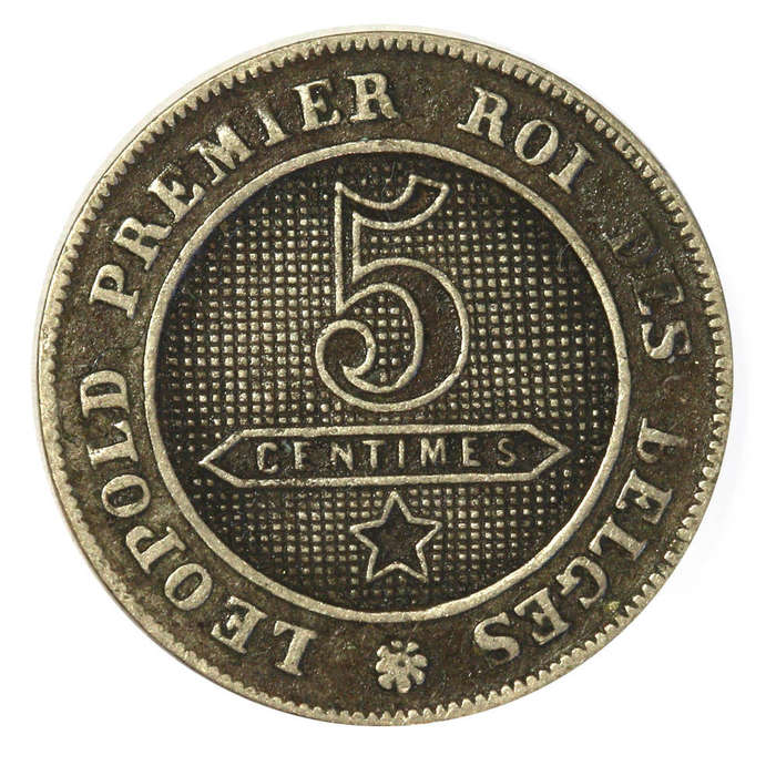 1862 Belgium 5 Centimes