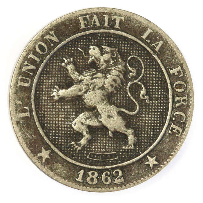 1862 Belgium 5 Centimes