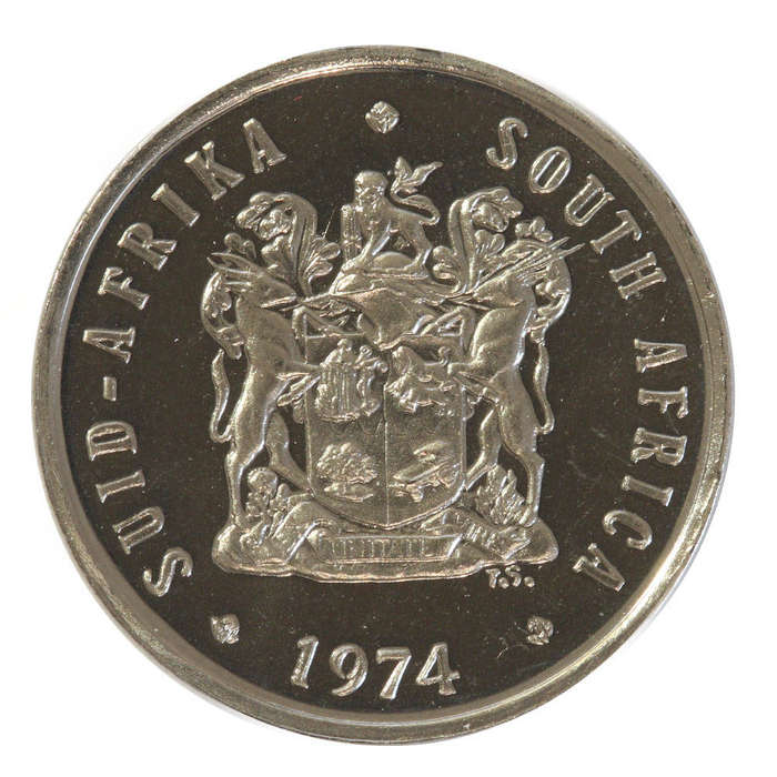 1974 South Africa 5c UNC