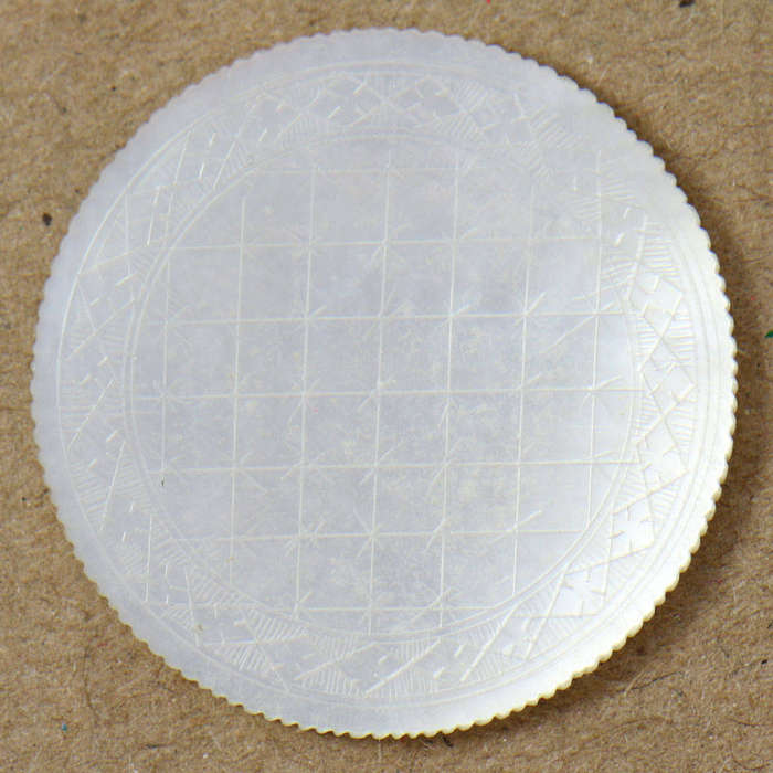 Mother of Pearl Gaming Token - China