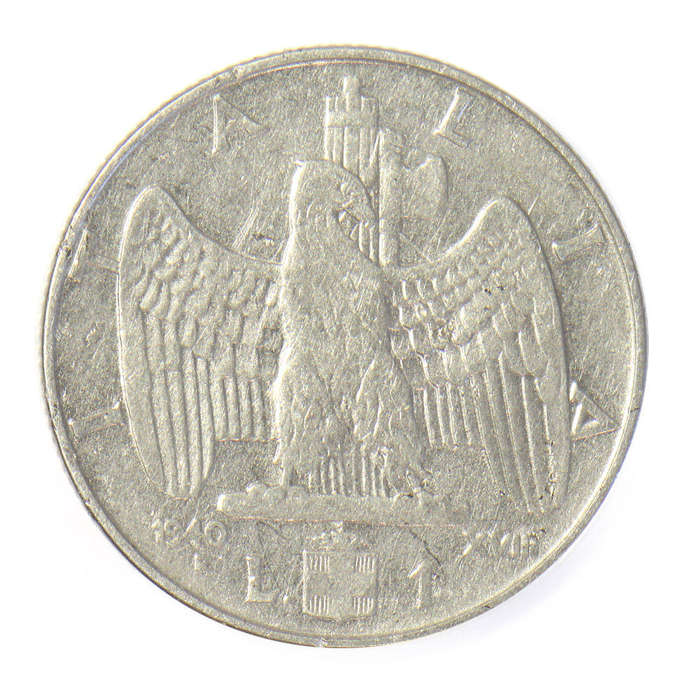 Italy 1 Lire  - 1940 - Victor Emmanuel III