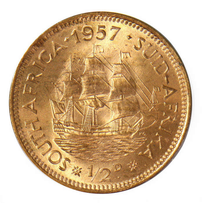 1957 - Half Penny (1/2d) - Union of South Africa