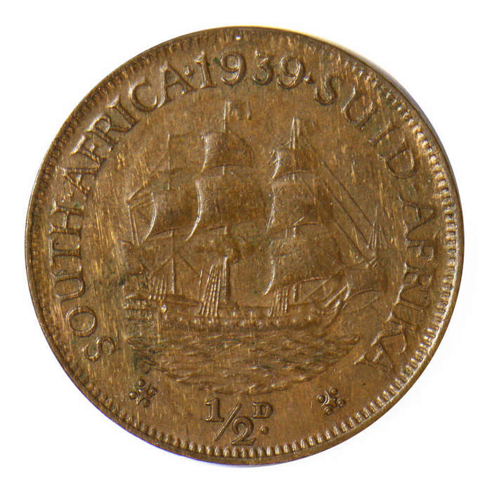 1939 - Half Penny (1/2d) - Union of South Africa