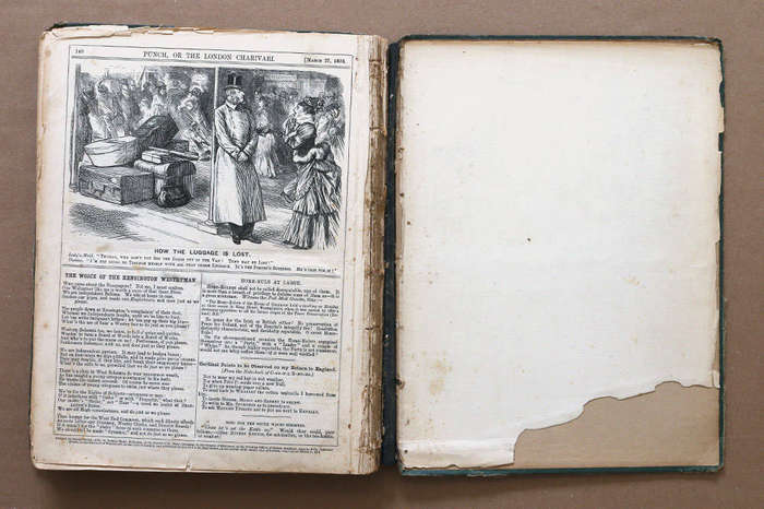 Punch Volume LXVI - 1874/5 - Victorian Humour and Satire Magazine - 150 years old!