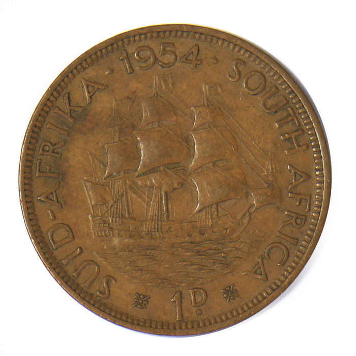 1954 - Penny - Union of South Africa