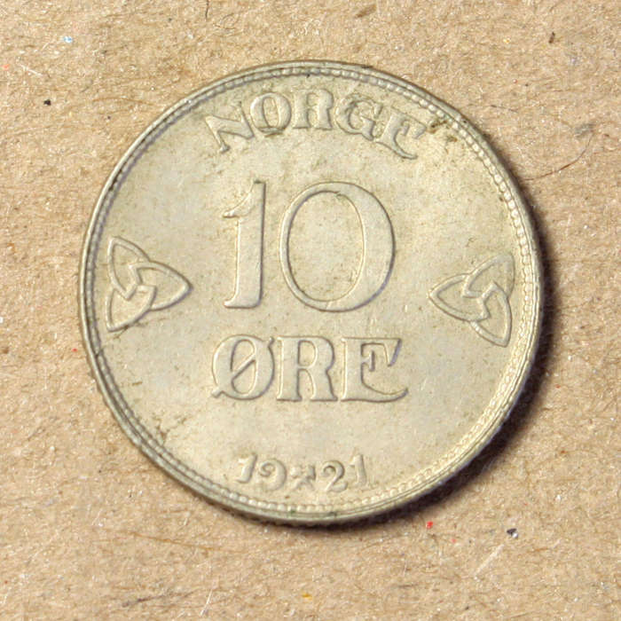 Norway 10 Ore 1921