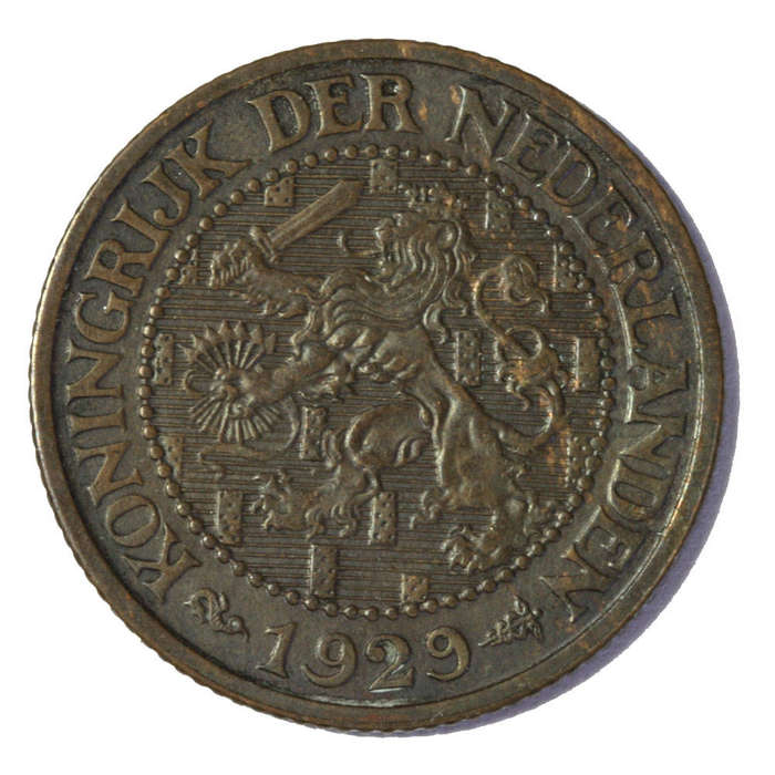 Netherlands 1929 2 1/2 Cent