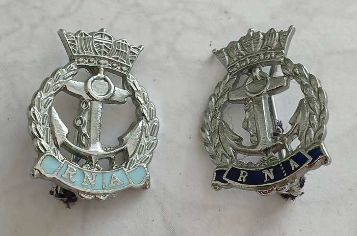 Royal Navy Association Lapel Badges x2