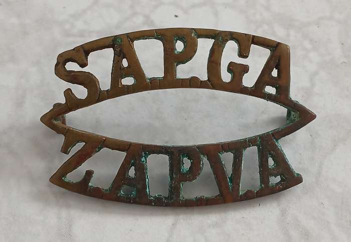 SA Permanent Garrison Artillery Title - Z