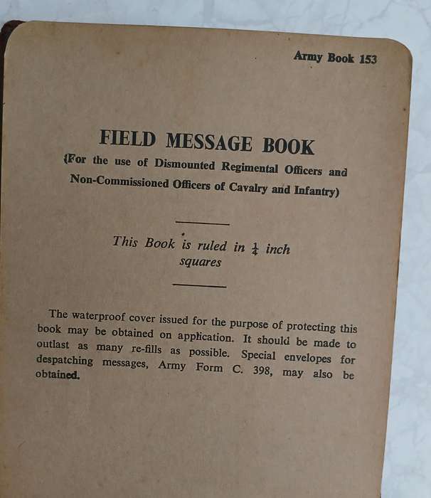 Field Message Book