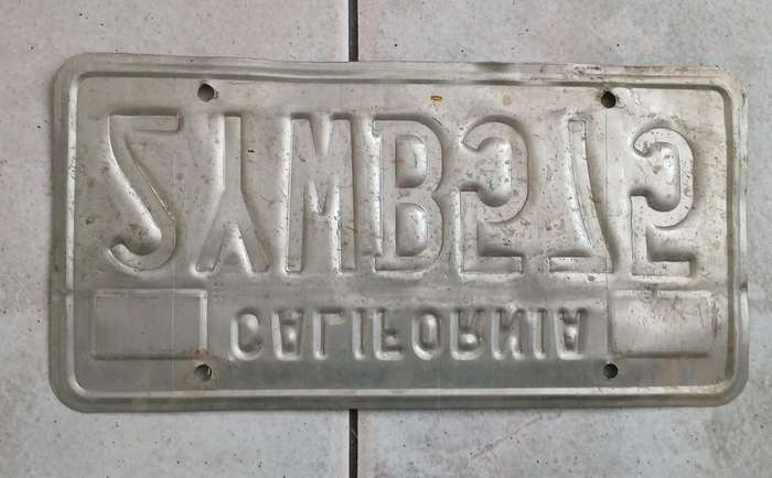 US Number Plate