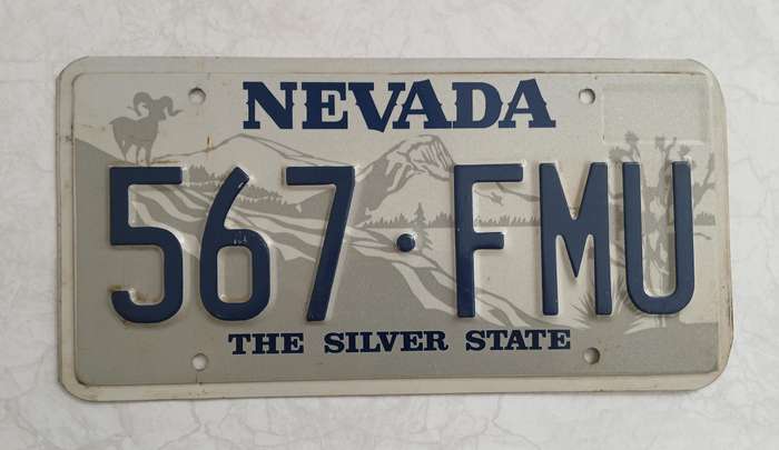 US Number Plate