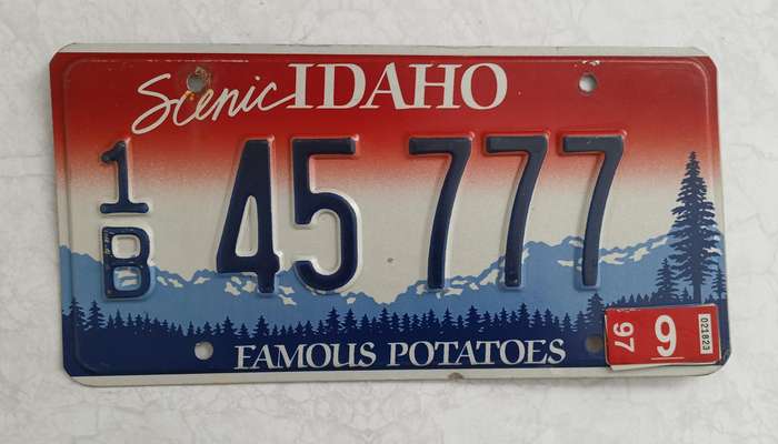 US Number Plate
