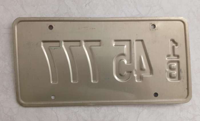 US Number Plate