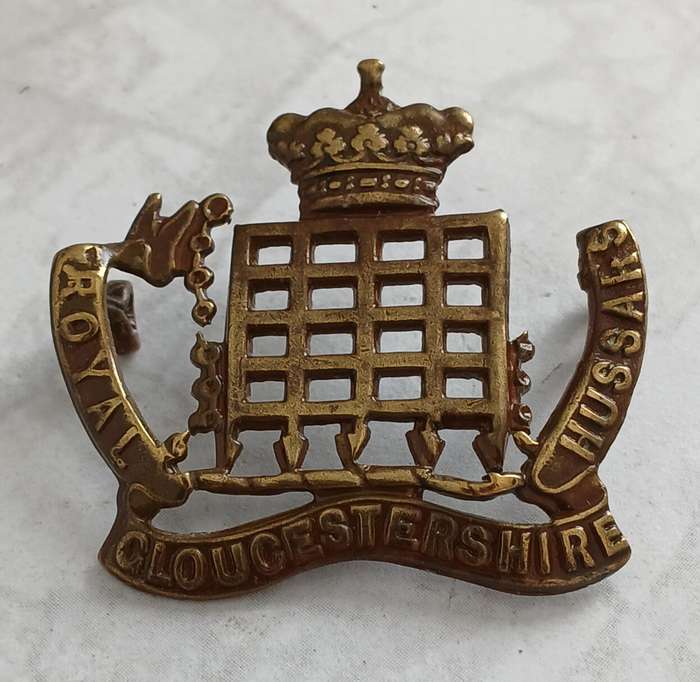 Royal Gloucestershire Hussars Cap Badge - Victorian Crown