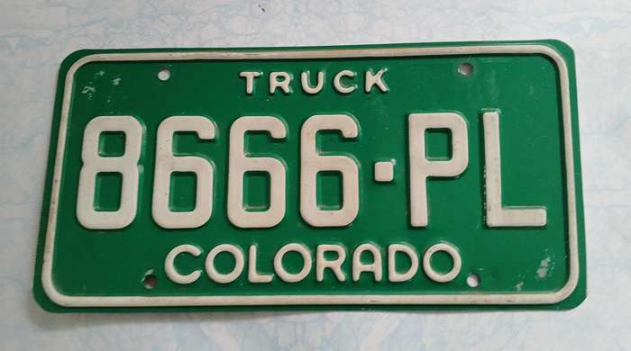 US Number Plate