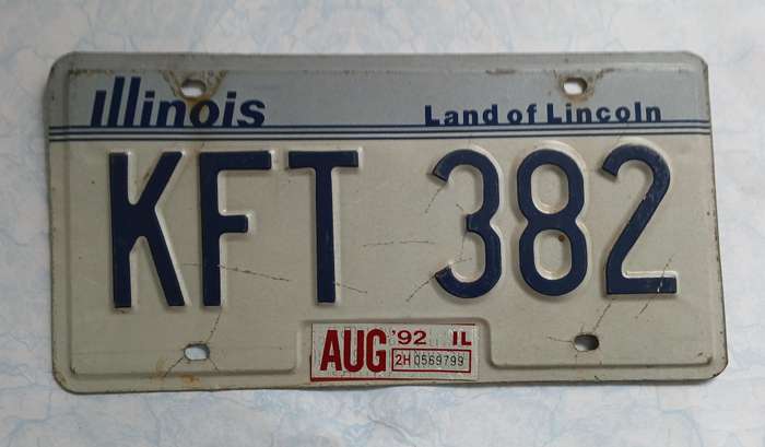 US Number Plate