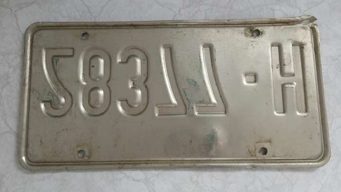 US Number Plate