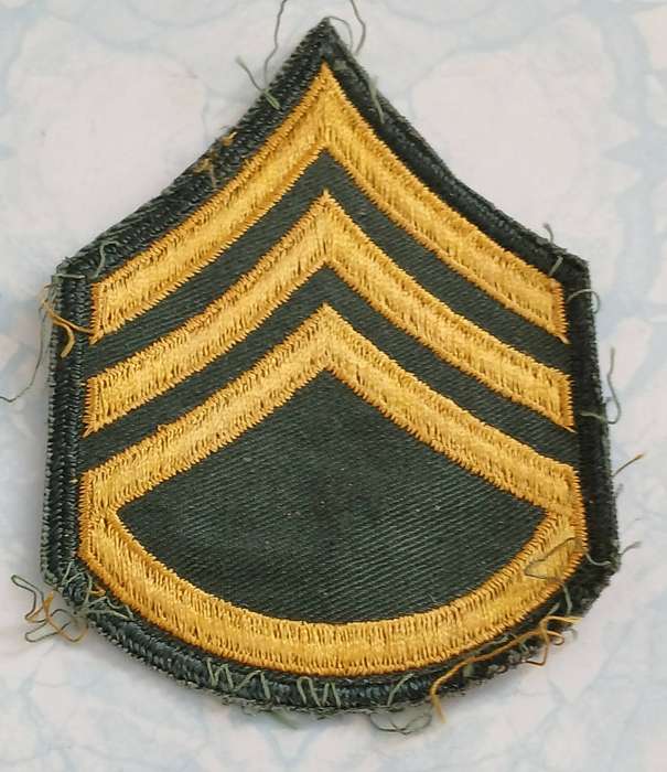 US Army Staff Sergeant Rank Patch
