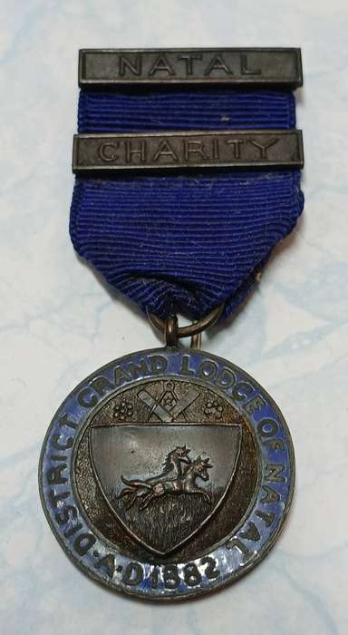 District Grand Lodge of Natal Medal 1925