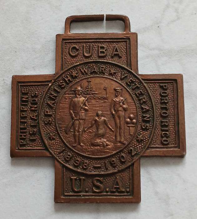 Spanish American War Veteran's Medal/Badge 1898-1902