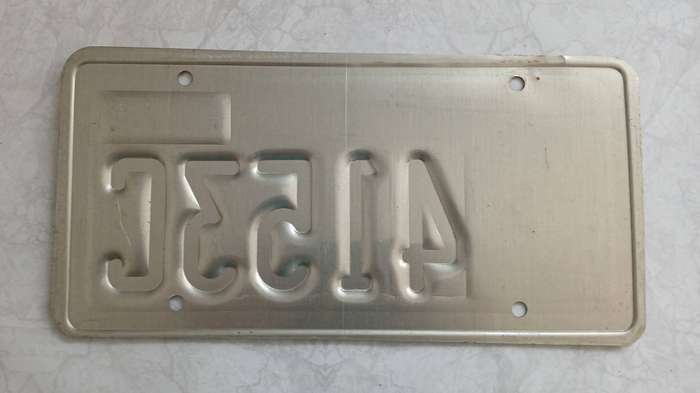 US Number Plate