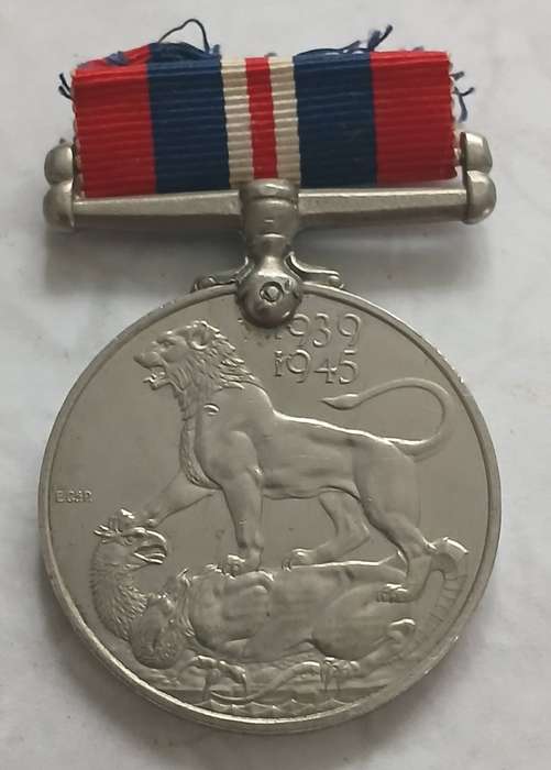 WW2 War Medal 1939-45 South African with Service Record