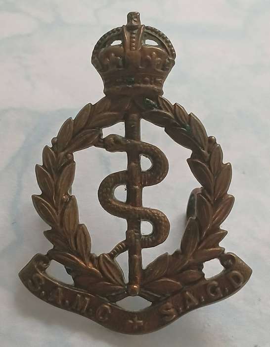 SA Medical Corps Cap badge