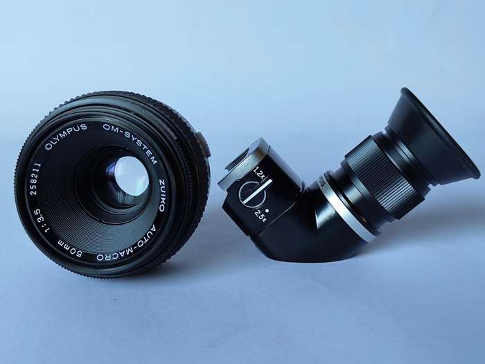 Olympus Zuiko 50mm f3.5 Macro and Varimagni Finder