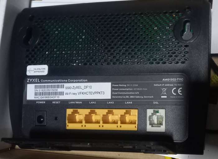 Zyxel Wireless Adsl Gateway N300 Amg1302-T11c