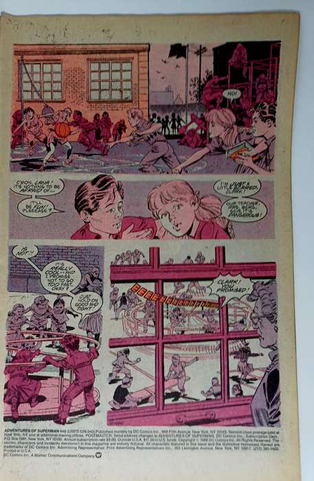 DC Comics The Adventures of Superman #446 (Nov 1988)   Key Issue