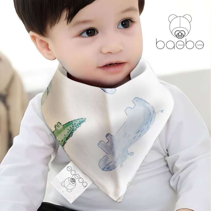 baebe - 2pcs Triangle Cotton Bib