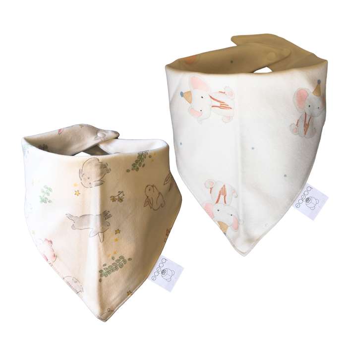 baebe - 2pcs Triangle Cotton Bib
