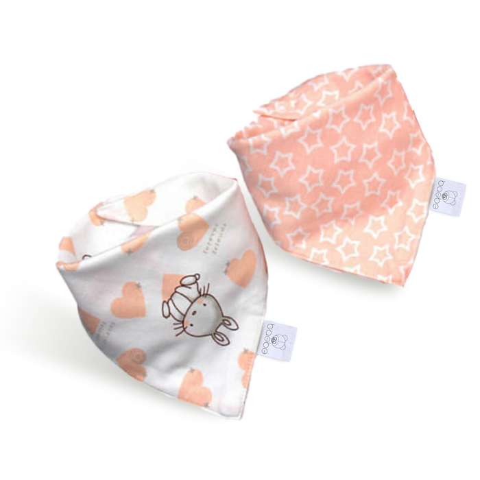 baebe - 2pcs Triangle Cotton Bib