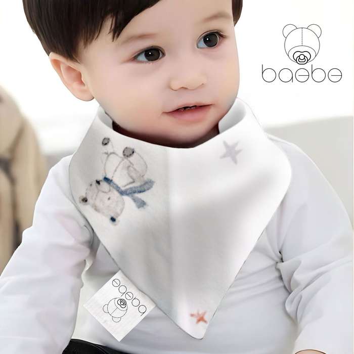 baebe - 2pcs Triangle Cotton Bib