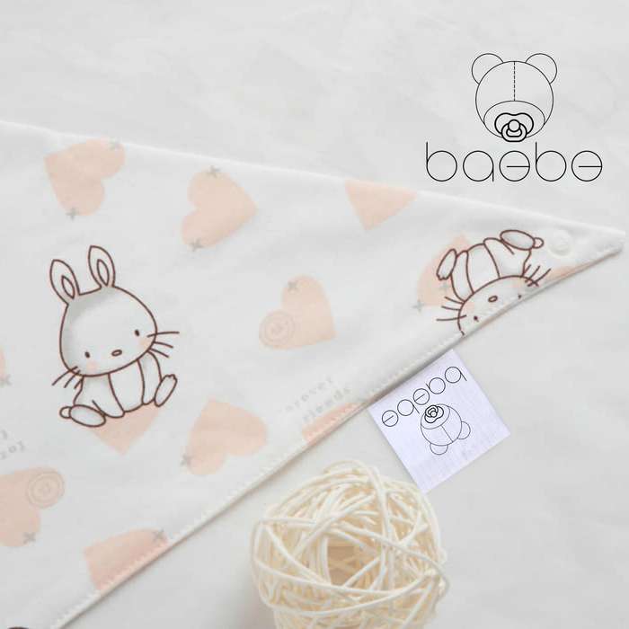 baebe - 2pcs Triangle Cotton Bib