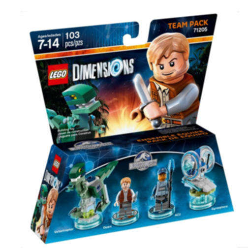 LEGO 71205 Dimensions Jurassic World Team Pack (Discontinued by Manufacturer 2015) Ultra-rare find