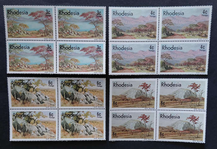 Rhodesian lot of  MNH/LMM sets
