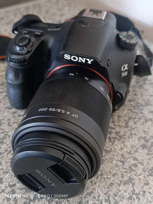 Sony A58 + 18-55mm lens + 55-200mm lens