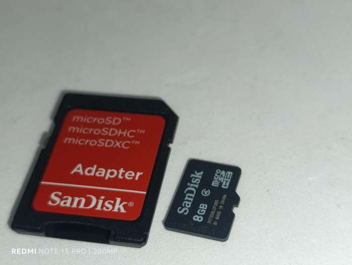 SanDisk 8GB Adapter and Micro SDHC