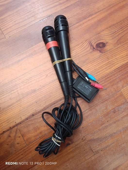 Playstation Singstar Microphones x 2 + USB adapter