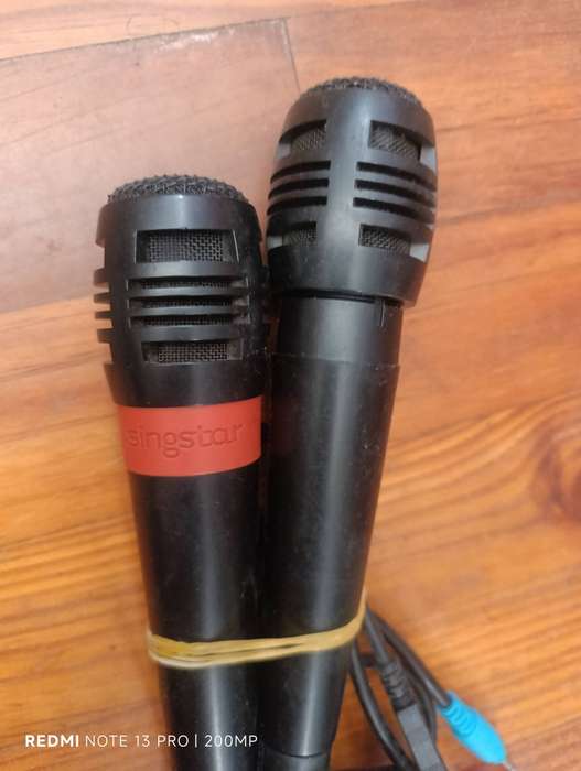 Playstation Singstar Microphones x 2 + USB adapter