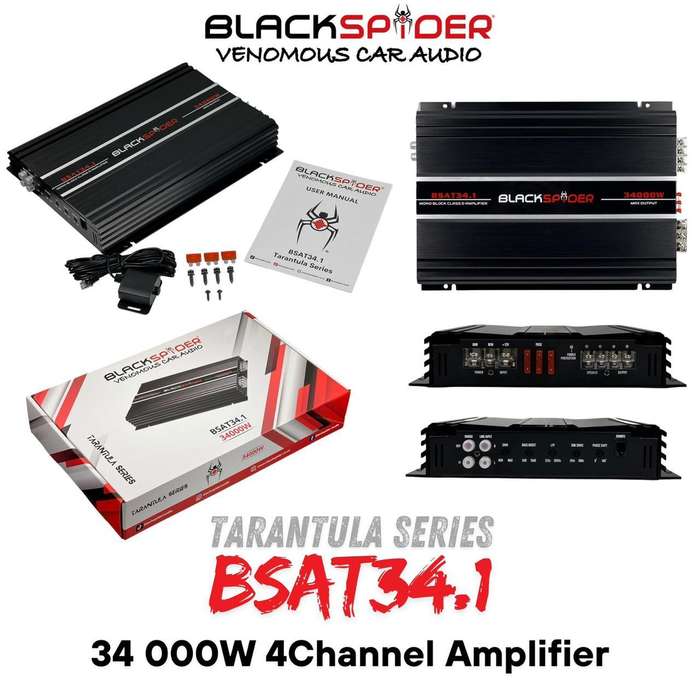 BlackSpider BSAT34.1 34000W Mono Block Amplifier