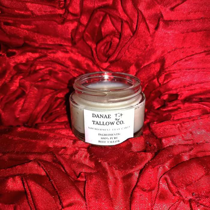 Danae Tallow Co's Purified & Rendered 50ml Plain & Potent Beef Tallow Balm