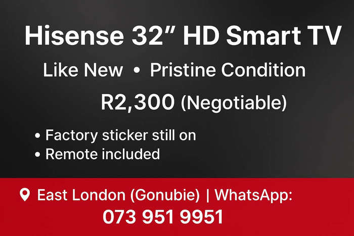 Like New - Hisense 32" HD Smart TV