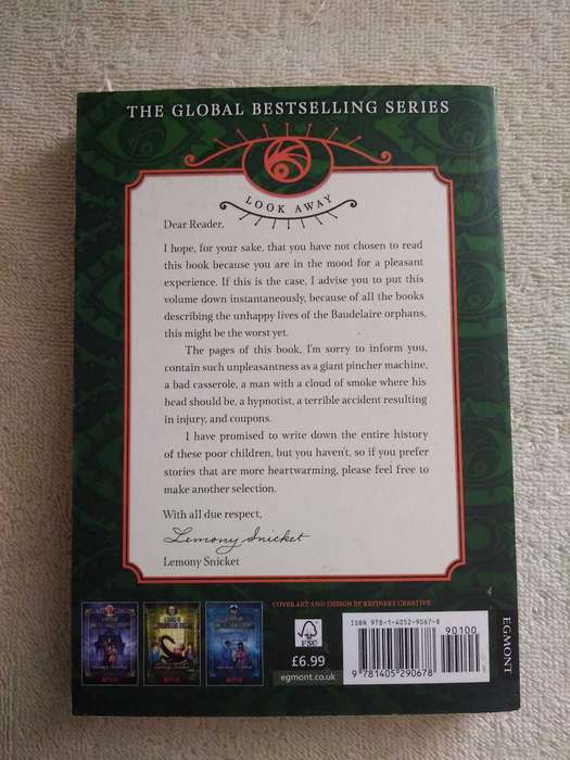 Lemony Snicket A serious of unfortunate events The Miserable Mill