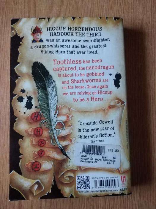 Cressida Cowell How to Train your dragon How to Speak Dragonese