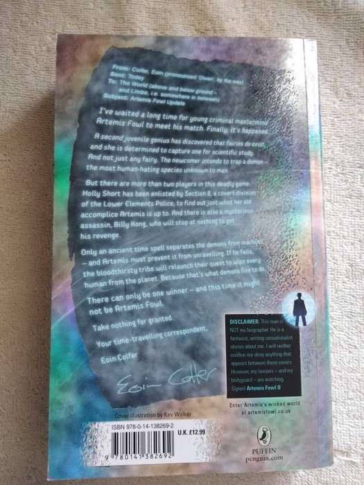 Eoin Colfer Artemis Fowl and the Lost Colony